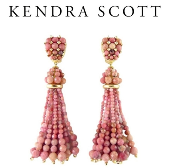Kendra Scott- Cecily Pink Rhodonite Earrings - Picture 4 of 9